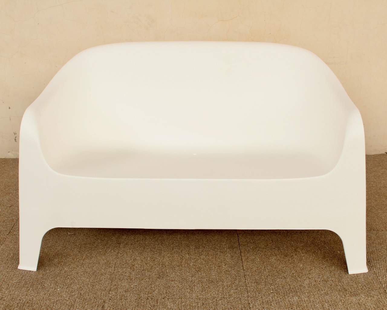 2 SEATER BENCH WHITE  80X71X117CM